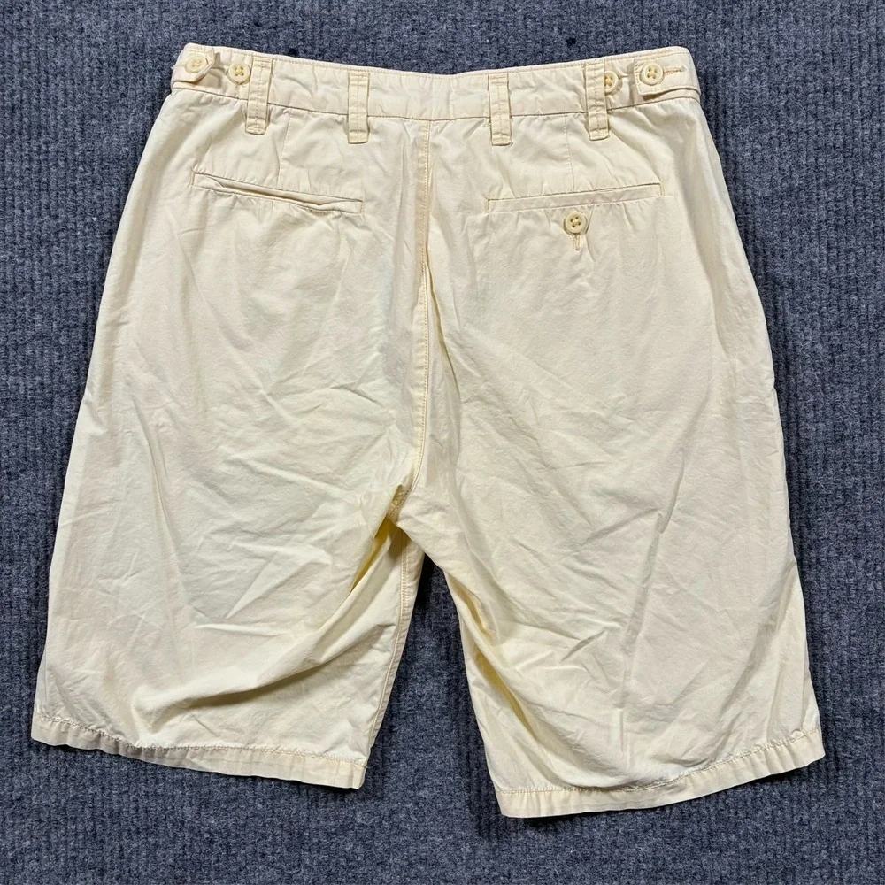 Original Penguin Mens Shorts Size‎ 32 Yellow Cotton Casual Outdoor Mid Rise